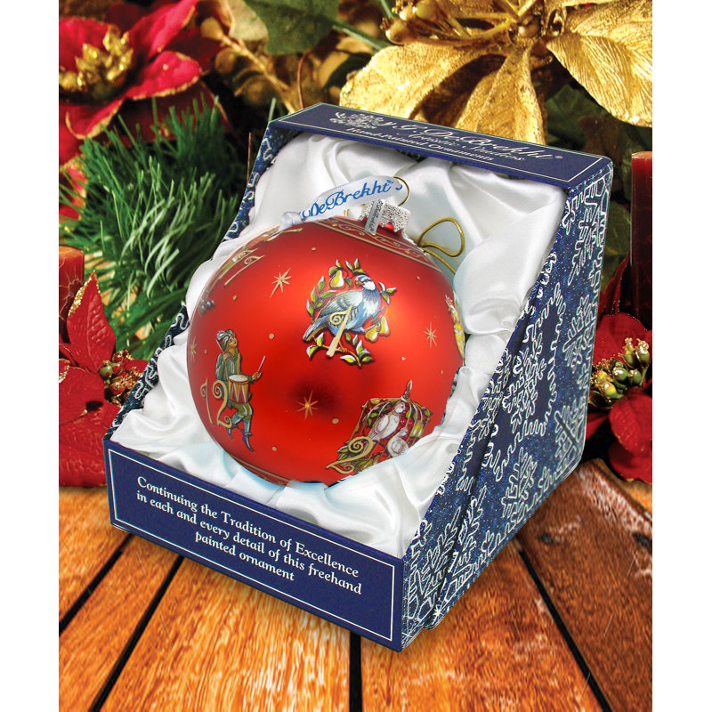 The Holiday Aisle® 12 Days of Christmas Glass Ball Ornament Oversized Limited Edition Balls